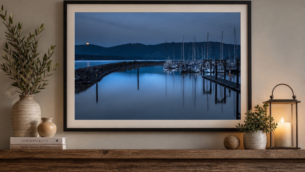 Moonrise at John Wayne Marina